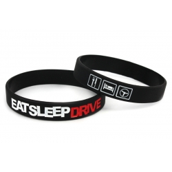 Opaska silikonowa Eat Sleep Drive | czarna