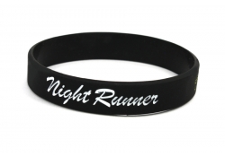 Opaska silikonowa Night Runner | czarna