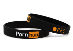 Opaska silikonowa Pornhub Porn Hub | czarna