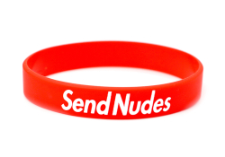 Opaska silikonowa Send Nudes | czerwona